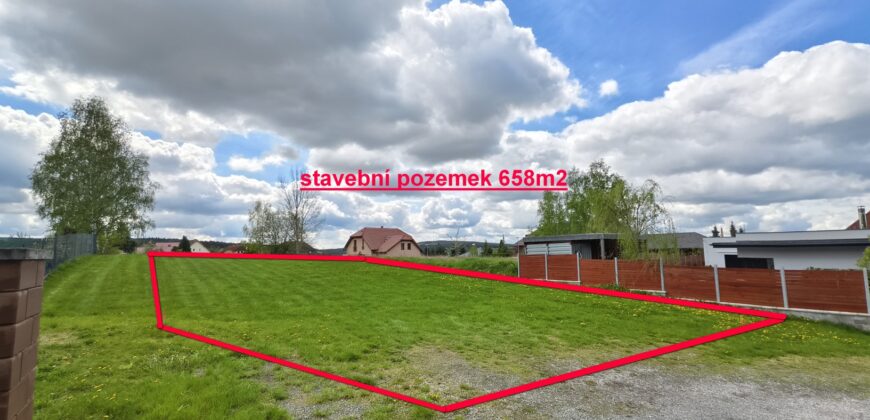 Prodej stavebního pozemku 658 m² V Jámě, Horní Bříza
