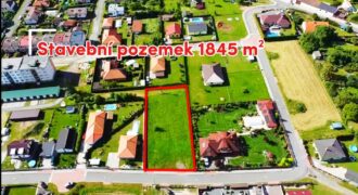 Prodej stavebního pozemku 1845 m² Kožlany